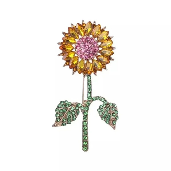 VQ Sunflower Brooch - Picture 4 of 6